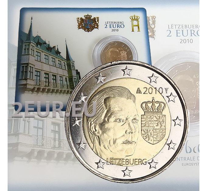 Luxemburg 2 euroa BU 2010 - Suurherttua Henrin vaakuna