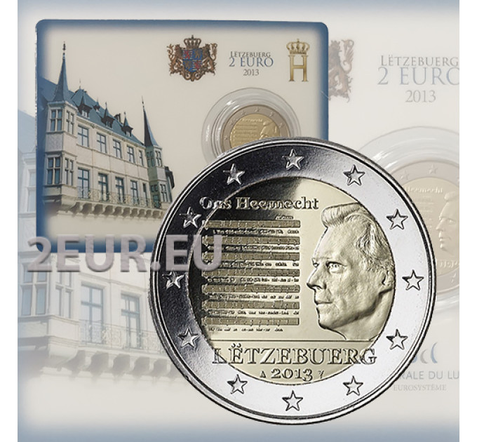 Luxemburg 2 euroa BU 2013 - Luxemburgin suurherttuakunnan kansallislaulu