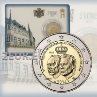 Luxemburg 2 euroa BU 2014 - 50 vuotta suurherttua Jeanin valtaistuimelle noususta