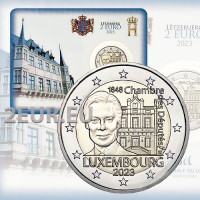 Luxemburg 2 euroa BU 2023 - Edustajakamarin 175. vuosipäivä ja ensimmäinen perustuslaki