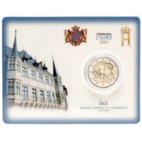 Luxemburg 2 euroa BU 2024 - 175 vuotta suurherttua Guillaume II:n kuolemasta
