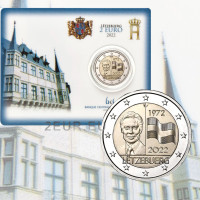 Luxemburg 2 euroa BU 2022 - 50 vuotta Luxemburgin lippua