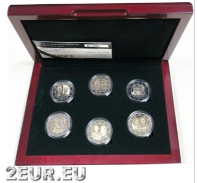 Luxemburgin 2 euron Proof 2019 - 2021