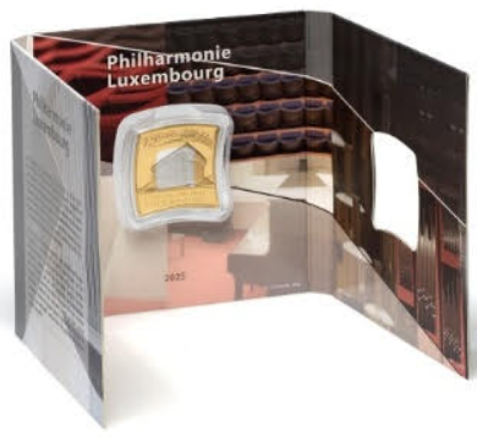 Luxemburg 2,5 euron hopea PROOF 2025 - Luxemburgin filharmonikko