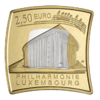 Luxemburg 2,5 euron hopea PROOF 2025 - Luxemburgin filharmonikko