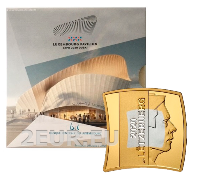 Luxemburg 2,5 euron hopea BU 2020 -  World Expo Dubai