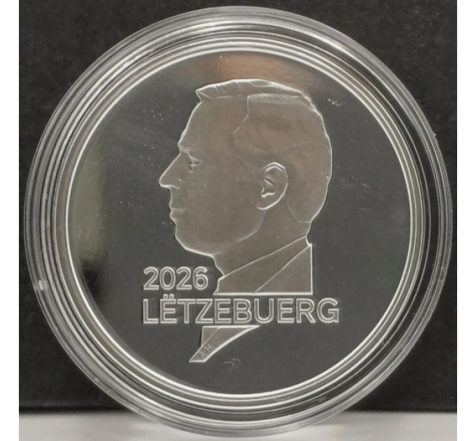Luxemburg 25 euron hopea BU 2026 - Aurinkokunta - Saturnus