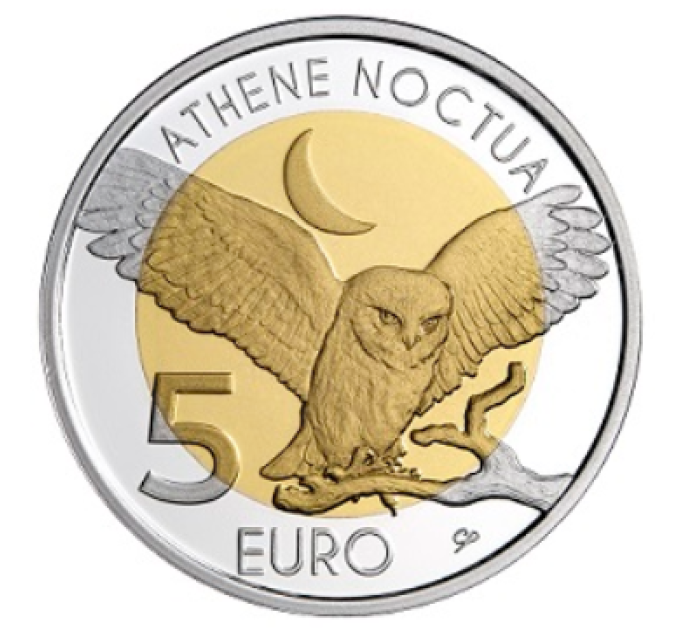  Luxemburg 5 euron hopea BU 2024 - Fauna and Flora - PIENI PÖLLÄ
