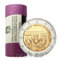 Malta 2 euroa UNC rullaa 2012 - 1887 enemmistön edustusto