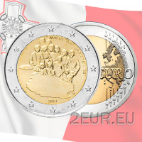 Malta 2 euroa UNC 2013 - Itsehallinto 1921