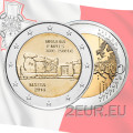 Malta 2 euroa UNC 2018 - Mnajdra-temppelit