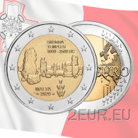 Malta 2 euroa UNC 2020 - Maltan esihistorialliset kohteet - Skorba-temppelit