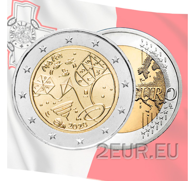Malta 2 euron UNC 2020 - Children in Solidarity - Pelit