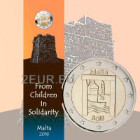 Malta 2 euroa BU 2018 - Kulttuuriperintö