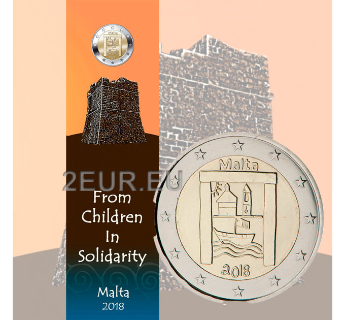 Malta 2 euroa BU 2018 - Kulttuuriperintö