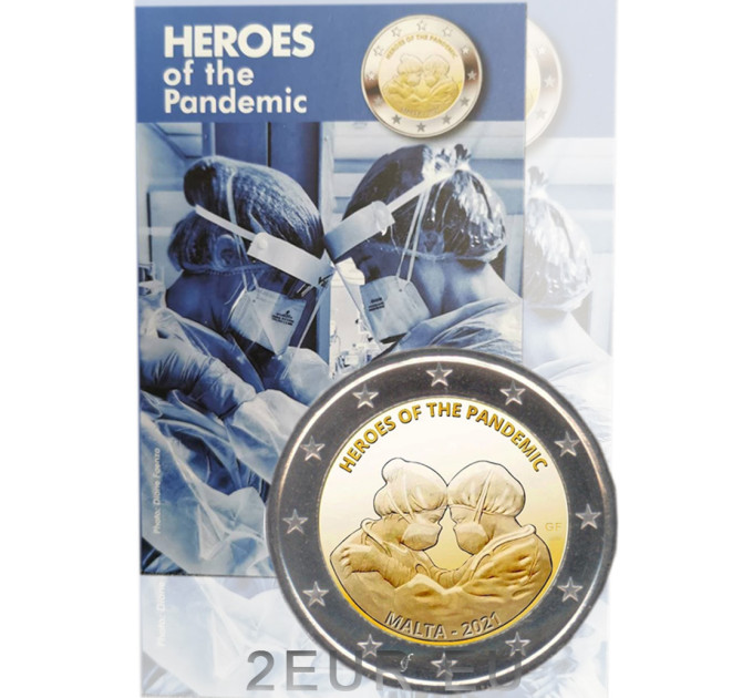 Malta 2 euroa BU 2021 - Heroes of the Pandemic