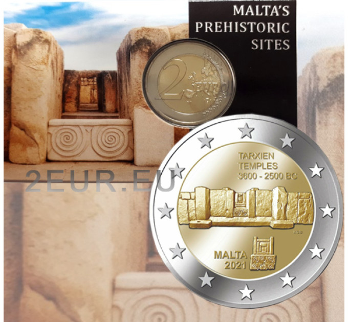Malta 2 euroa BU 2021 - Tarxienin temppeli