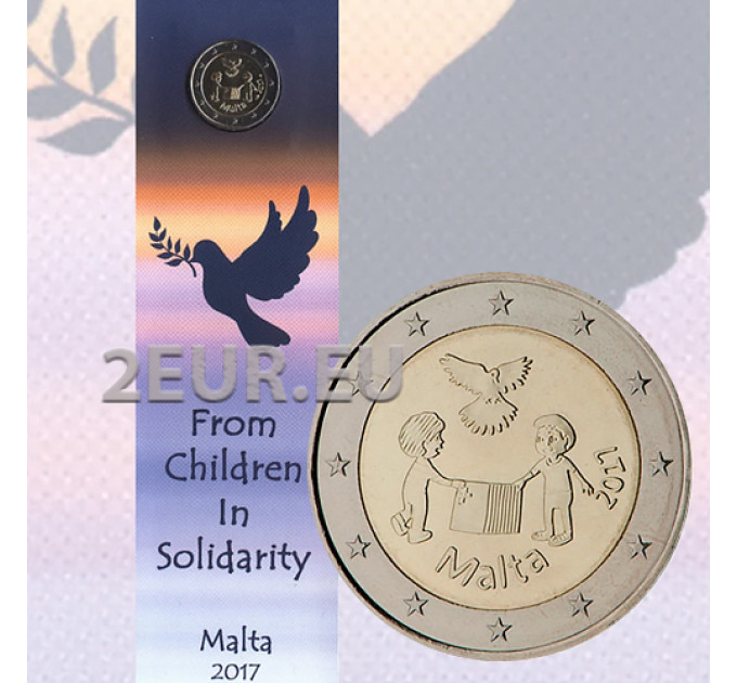 Malta 2 euroa BU 2017 - Solidaarisuus ja rauha  