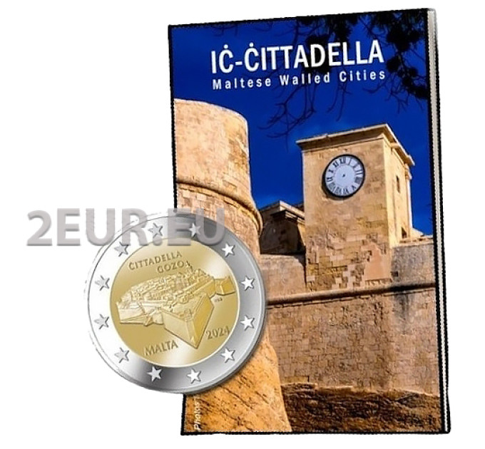 Malta 2 euroa UNC 2024 - Gozon linnoitus