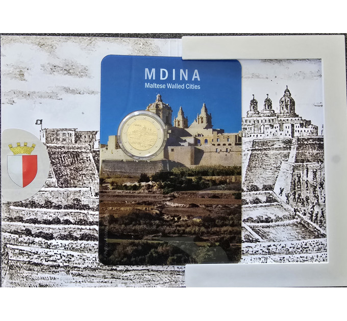 Malta 2 euroa BU 2025 - Mdinan historiallinen kaupunki