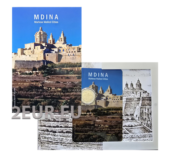 Malta 2 euroa BU 2025 - Mdinan historiallinen kaupunki