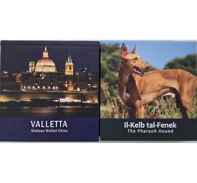 Malta 2 euroa proof 2026 – Valletta + Il segugio del faraone