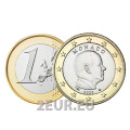 Monaco 1 euro UNC 2022 - Prinssi Albert II