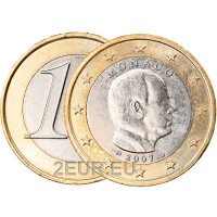 Monaco 1 euro UNC 2007 - Prinssi Albert II