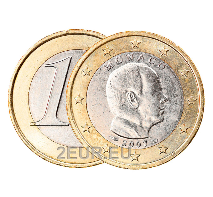 Monaco 1 euro UNC 2007 - Prinssi Albert II