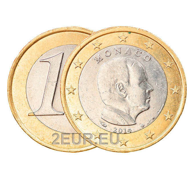 Monaco 1 euro UNC 2014 - Prinssi Albert II