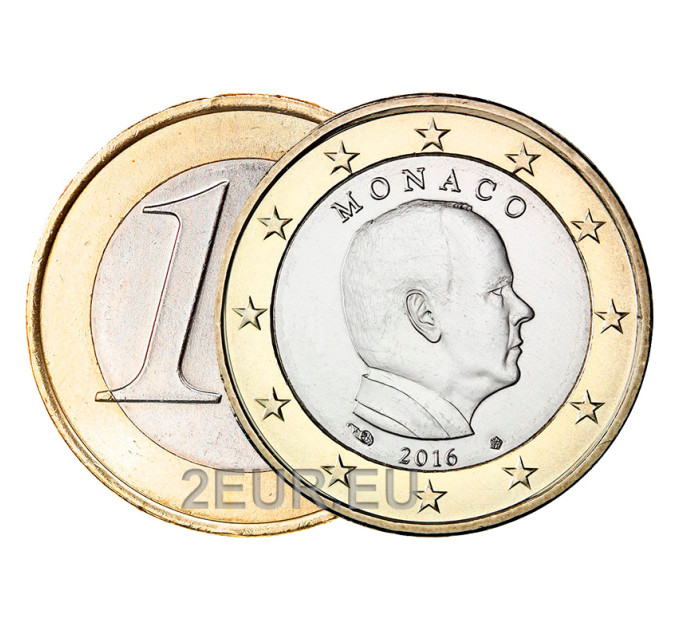 Monaco 1 euro UNC 2016 - Prinssi Albert II