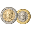 Monaco 1 ja 2 euroa UNC 2025 - Prinssi Albert II