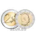 Monaco 2 euroa UNC 2023 - Prinssi Albert II