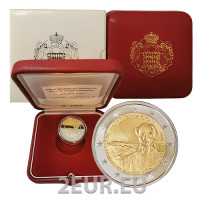 Monaco 2 euroa PROOF 2016 - 150 vuotta Charles III:n Monte Carlon perustamisesta