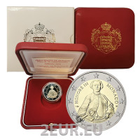 Monaco 2 euroa PROOF 2020 - 300 vuotta prinssi Honoré III:n syntymästä