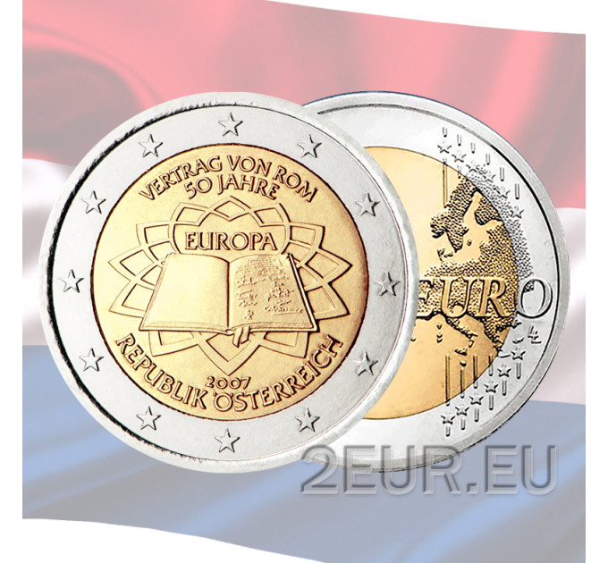 Alankomaat 2 euroa UNC 2007 - Rooman sopimus