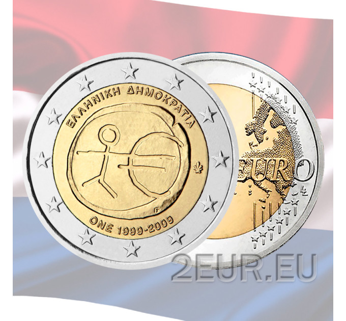Alankomaat 2 euroa UNC 2009 - 10 vuotta euroa