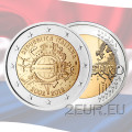Alankomaat 2 euroa UNC 2012 - 10 vuotta eurokäteistä