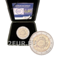 Hollanti 2 euroa proof 2012 - 10 vuotta Euro Cashia