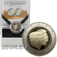 Hollanti 2 euroa proof 2014 - Kuningas Willem-Alexander ja prinsessa Beatrix