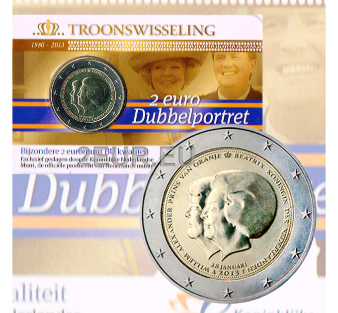 Alankomaat 2 euroa BU 2013 - "Beatrix ja Willem Alexander"  