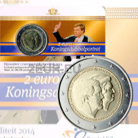 Hollanti 2 euroa BU 2014 - Kuningas Willem-Alexander ja prinsessa Beatrix C/C