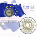 Alankomaat 2 euroa BU 2015 - 30 vuotta EU:n lippua  