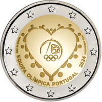 Portugali 2 euroa UNC 2024 - olympialaiset