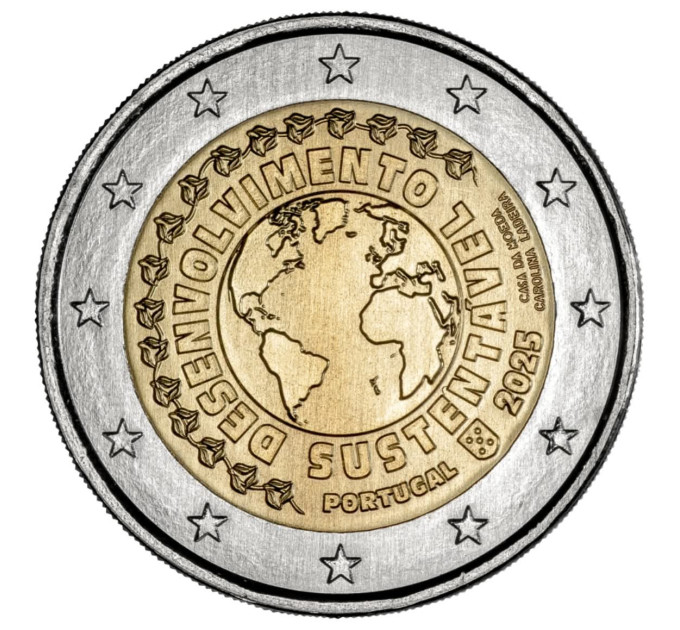 Portugali 2 euroa UNC 2025 - Kestävä kehitys