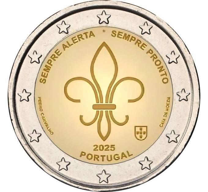 Portugali 2 euroa UNC rullaa 2025 - Maailman partio