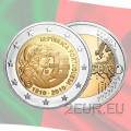 Portugali 2 euroa UNC 2010 - Portugalin tasavallan satavuotisjuhla