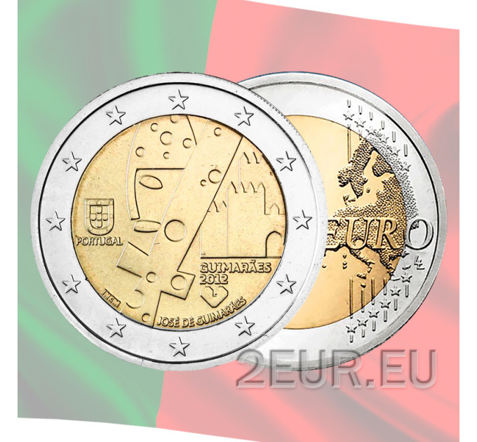 Portugali 2 euroa UNC 2012 - Guimaraes - Euroopan kulttuuripääkaupunki