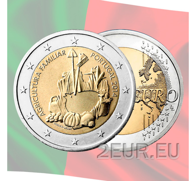 Portugali 2 euroa UNC 2014 - Kansainvälinen perheviljelmän vuosi