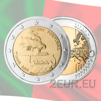 Portugali 2 euroa UNC 2015 - 500 vuotta ensimmäisestä yhteydenpidosta Timorin kanssa